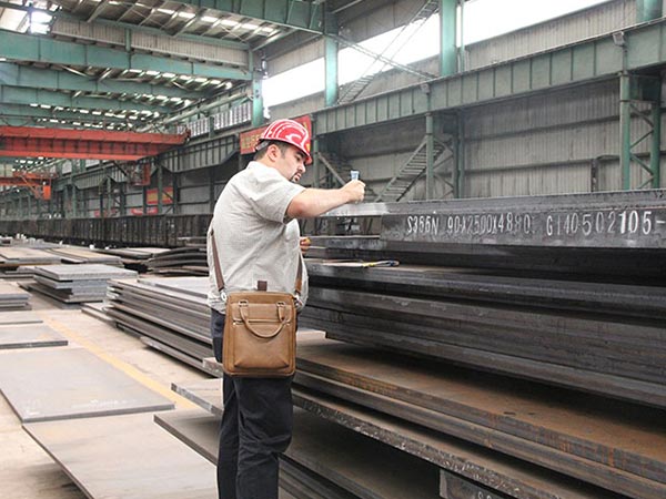 Customer Visit For ASTM A573 structural carbon steel