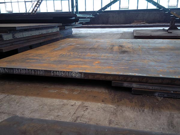 Hardenability of ASTM A299 Grade A carbon steel plate after quenching and tempering