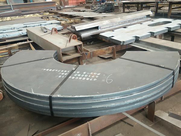Reasonable cutting procedure of ASTM A285 boiler steel plate
