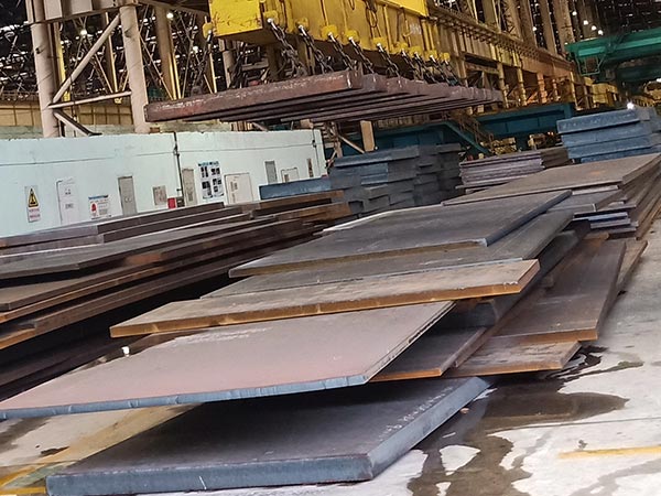 750 tons sa573 grade [450] high strength steel plate to Korea in 2014